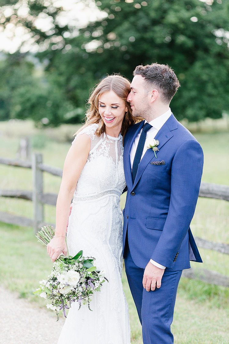 Lace Dress Gown Bride Bridal Fishtail Art Couture Understated Elegance Greenery Natural Wedding Gaynes Park Essex http://ilariapetrucci.co.uk/