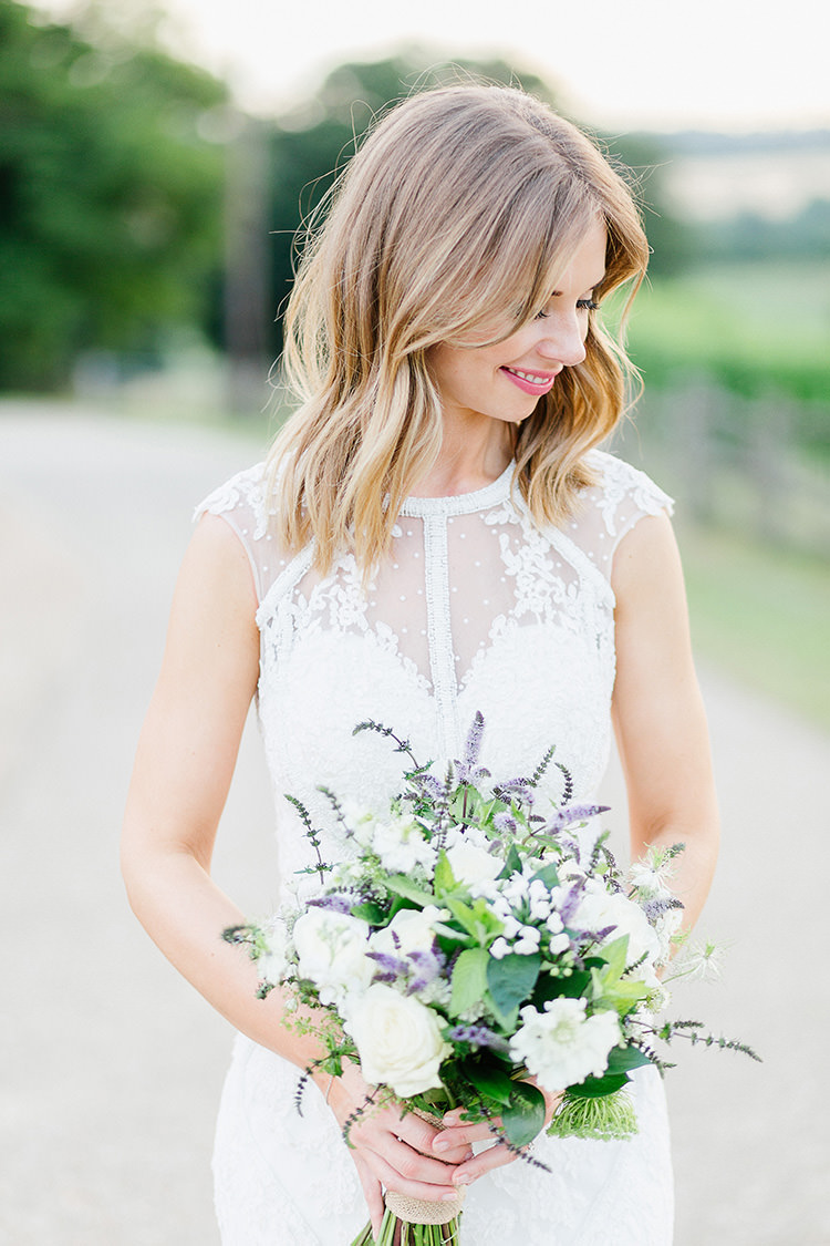 Make Up Bride Bridal Short Hair Balayage Waves Understated Elegance Greenery Natural Wedding Gaynes Park Essex http://ilariapetrucci.co.uk/