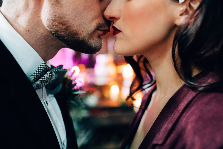 Edgy Raw Industrial Barn Wedding Ideas Greenery Festoon Lights http://www.two-d.co.uk/