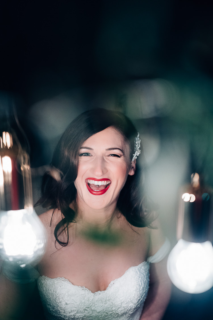 Make Up Bride Bridal Beauty Edgy Raw Industrial Barn Wedding Ideas Greenery Festoon Lights http://www.two-d.co.uk/
