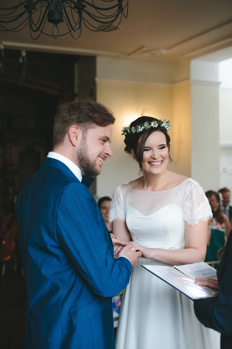 Pretty Spring Yellow Fun Personal Wedding Yeldersley Hall Derbyshire http://www.elliegracephotography.co.uk/