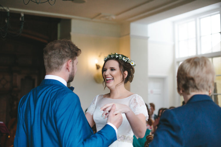 Pretty Spring Yellow Fun Personal Wedding Yeldersley Hall Derbyshire http://www.elliegracephotography.co.uk/