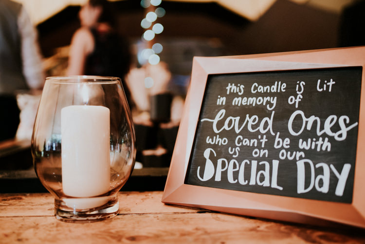 Memories Memorial Candle Absent Friends Lost Loved Ones Practically Perfect Tipi Camp Wedding Thwaite Mills https://photo.shuttergoclick.com/index