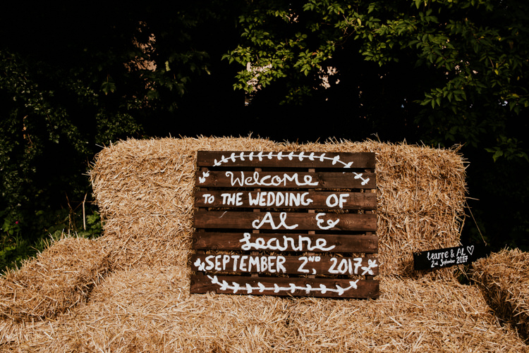 Hay Bale Giant Sofa Wooden Pallet Sign Handmade Painted Welcome Practically Perfect Tipi Camp Wedding Thwaite Mills https://photo.shuttergoclick.com/index
