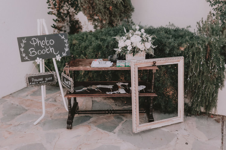 Outdoor Fields Garden Villa Italy Rustic Natural Vineyard Orchard White Elegant Photo Booth | Sage Green Mediterranean Destination Wedding Spain https://www.kinoortega.com/
