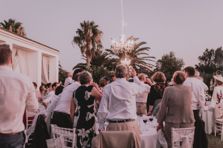 Outdoor Fields Garden Villa Italy Rustic Natural Vineyard Orchard Bride Groom Speeches | Sage Green Mediterranean Destination Wedding Spain https://www.kinoortega.com/