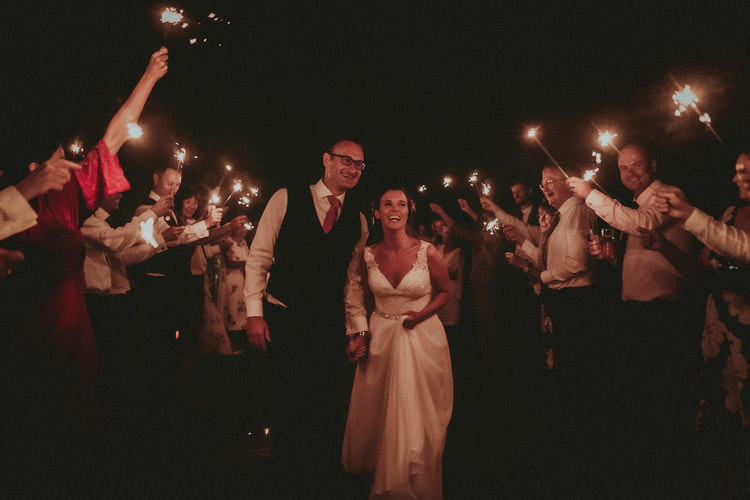 Outdoor Fields Garden Villa Italy Rustic Natural Vineyard Orchard Bride Groom Sparklers | Sage Green Mediterranean Destination Wedding Spain https://www.kinoortega.com/