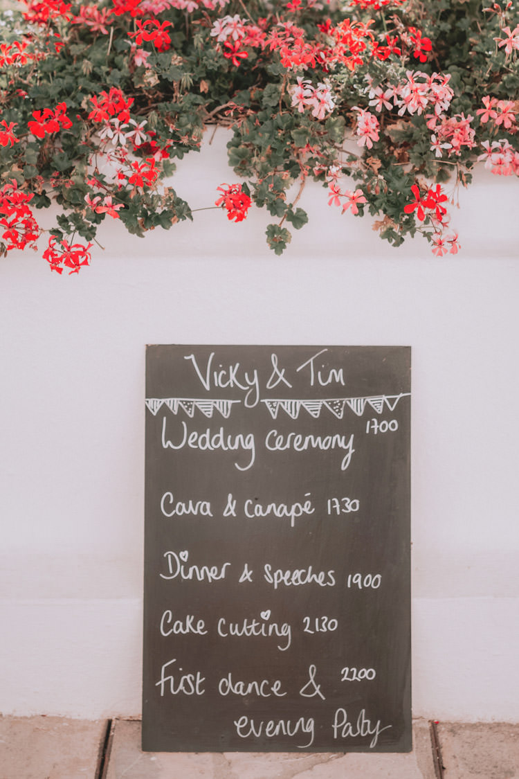 Outdoor Fields Garden Villa Italy Rustic Natural Vineyard Orchard White Floral Order of Events Sign | Sage Green Mediterranean Destination Wedding Spain https://www.kinoortega.com/