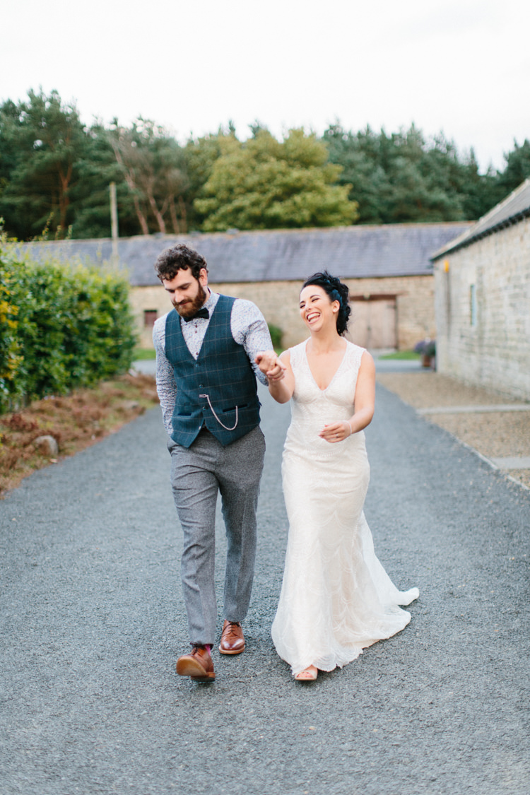 Fun Joyful Pink Blue Summer Healey Barn Wedding Northumberland http://www.melissabeattie.com/