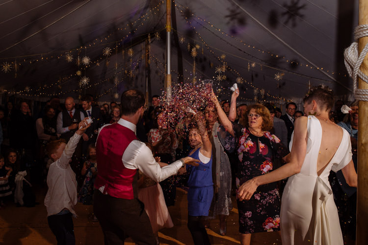 DIY Bride Groom Dance Marquee Confetti Tipi Alternative Hippy Forest Farm Field Garden Wedding | Homegrown Community Eclectic Rural Yorkshire Wedding https://toastofleeds.co.uk/