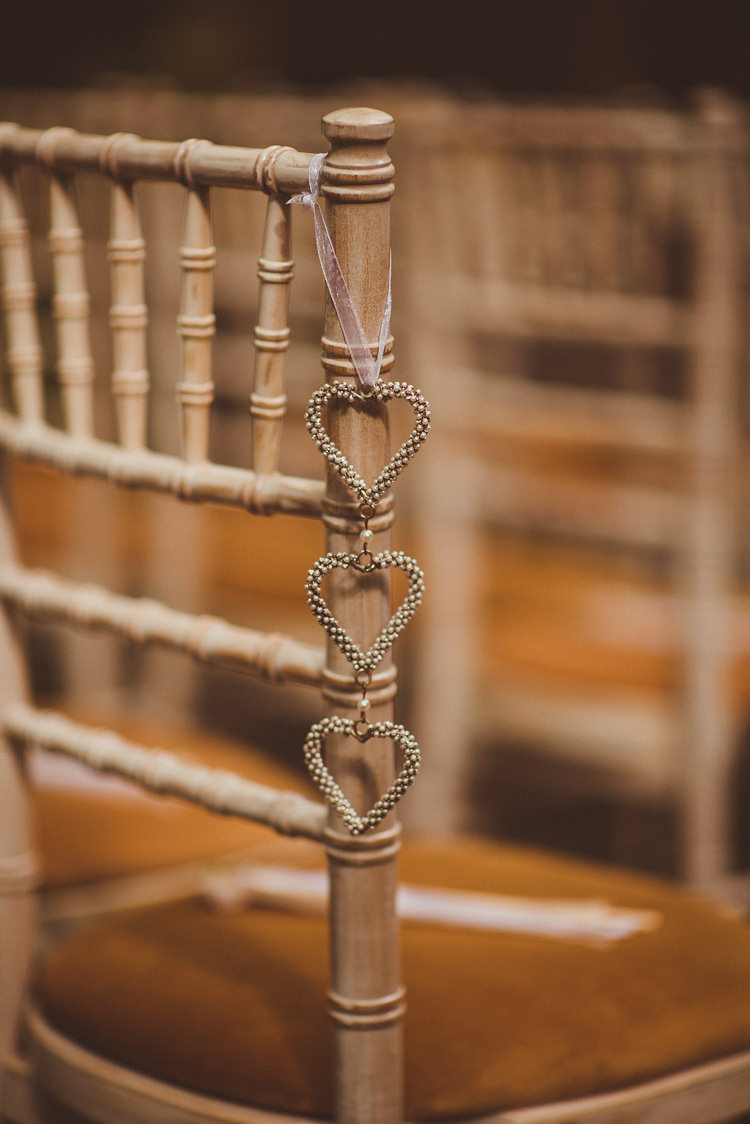 Chairs Aisle Hearts Ceremony Pew End Rustic Relaxed Woodsy Alnwick Treehouse Northumberland Wedding http://www.mattpenberthy.com/