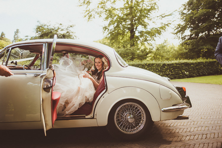 Classic Car Transport Rustic Relaxed Woodsy Alnwick Treehouse Northumberland Wedding http://www.mattpenberthy.com/