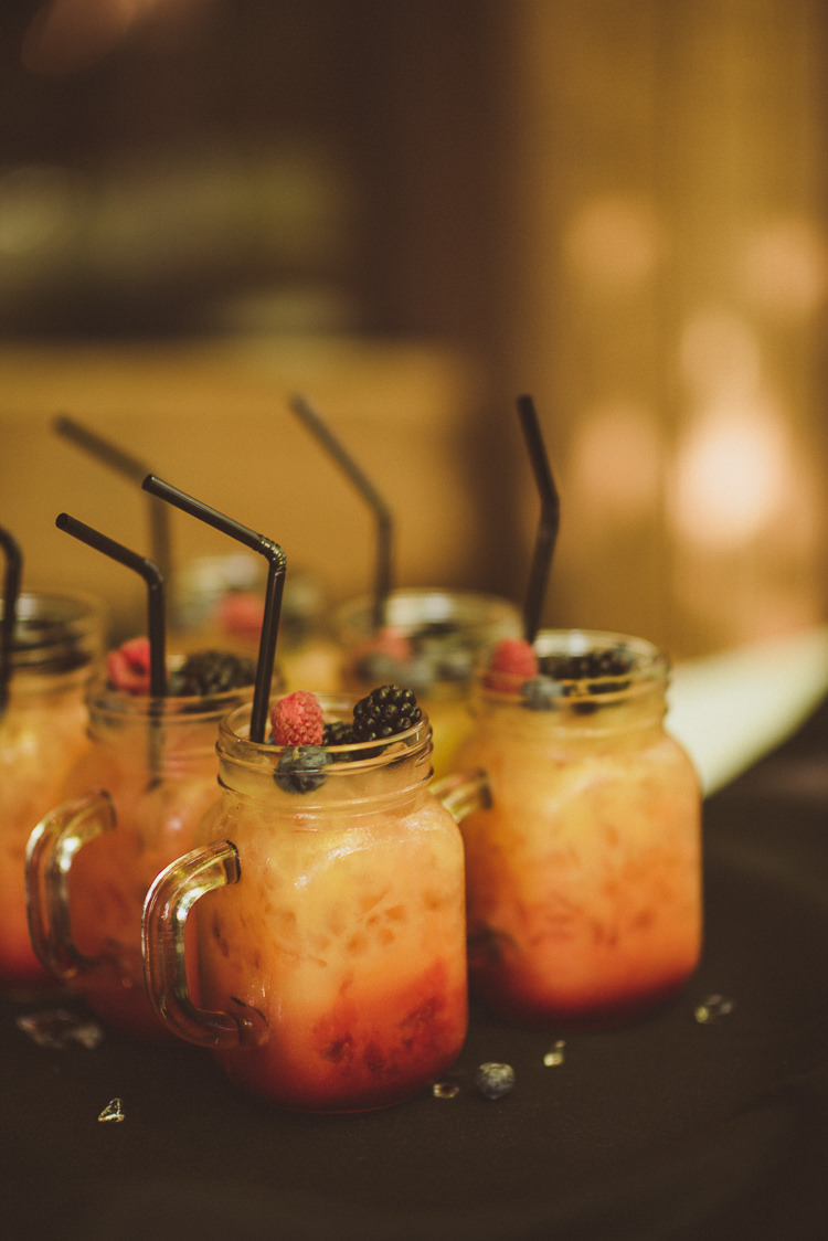 Jar Drinks Cocktails Welcome Rustic Relaxed Woodsy Alnwick Treehouse Northumberland Wedding http://www.mattpenberthy.com/