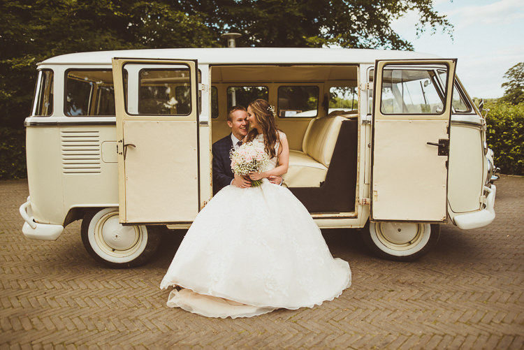 VW Campervan Transport Rustic Relaxed Woodsy Alnwick Treehouse Northumberland Wedding http://www.mattpenberthy.com/