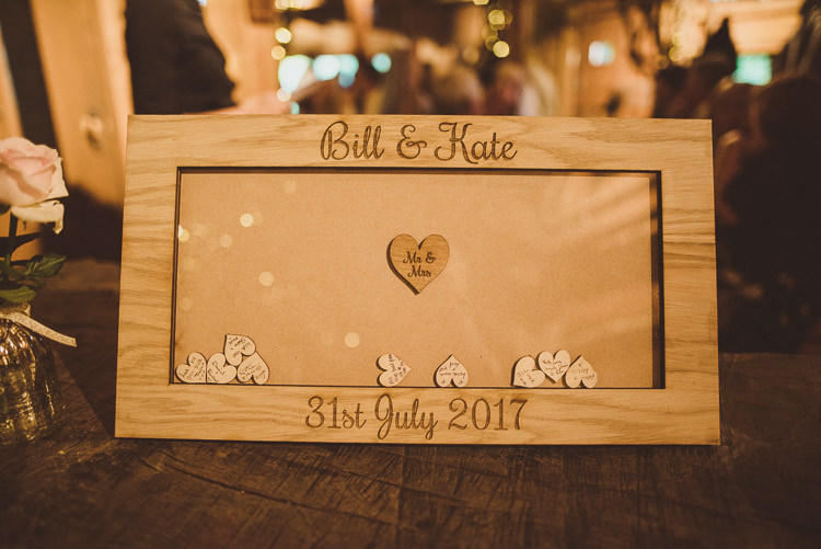 Wooden Drop Heart Guest Book Frame Rustic Relaxed Woodsy Alnwick Treehouse Northumberland Wedding http://www.mattpenberthy.com/