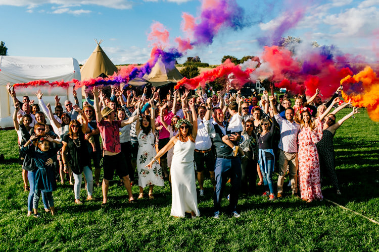 Bright Fun Festival Boho Wedding The Party Field Kent http://epiclovestory.co.uk/