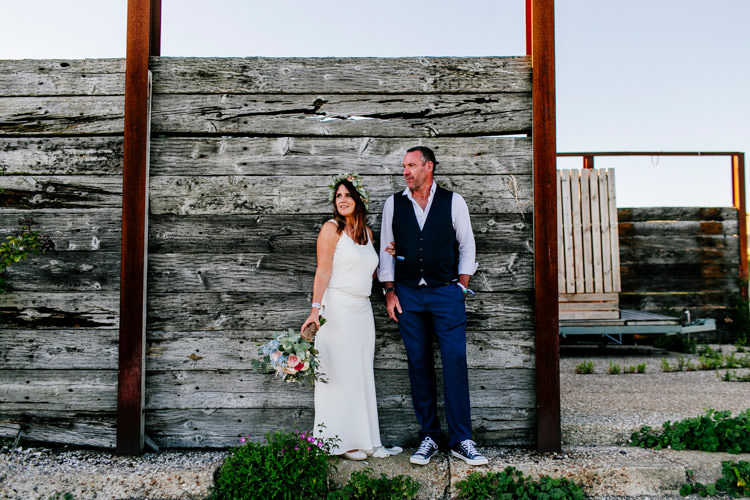 Laure de Sagazan Dress Gown Bride Bridal Bright Fun Festival Boho Wedding The Party Field East Sussex http://epiclovestory.co.uk/