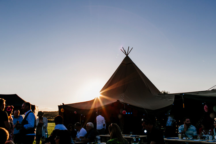 Tipi Bright Fun Festival Boho Wedding The Party Field East Sussex http://epiclovestory.co.uk/