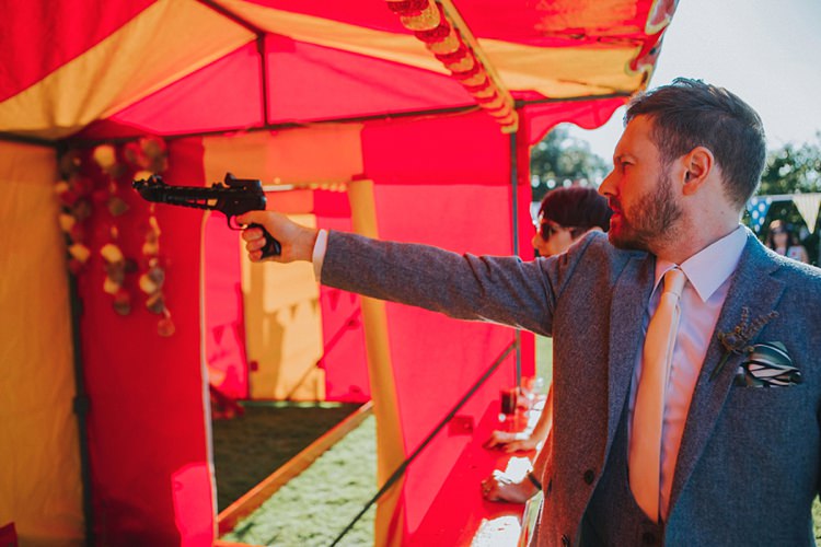 Colourful Informal Wedding Victorian Fairground Games Elmley Nature Reserve Kent http://www.juliaandyou.com/