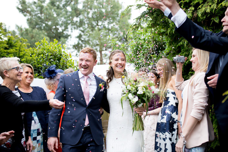 Confetti Throw Modern Simple Colourful Garden Wedding http://www.helencawte.com/