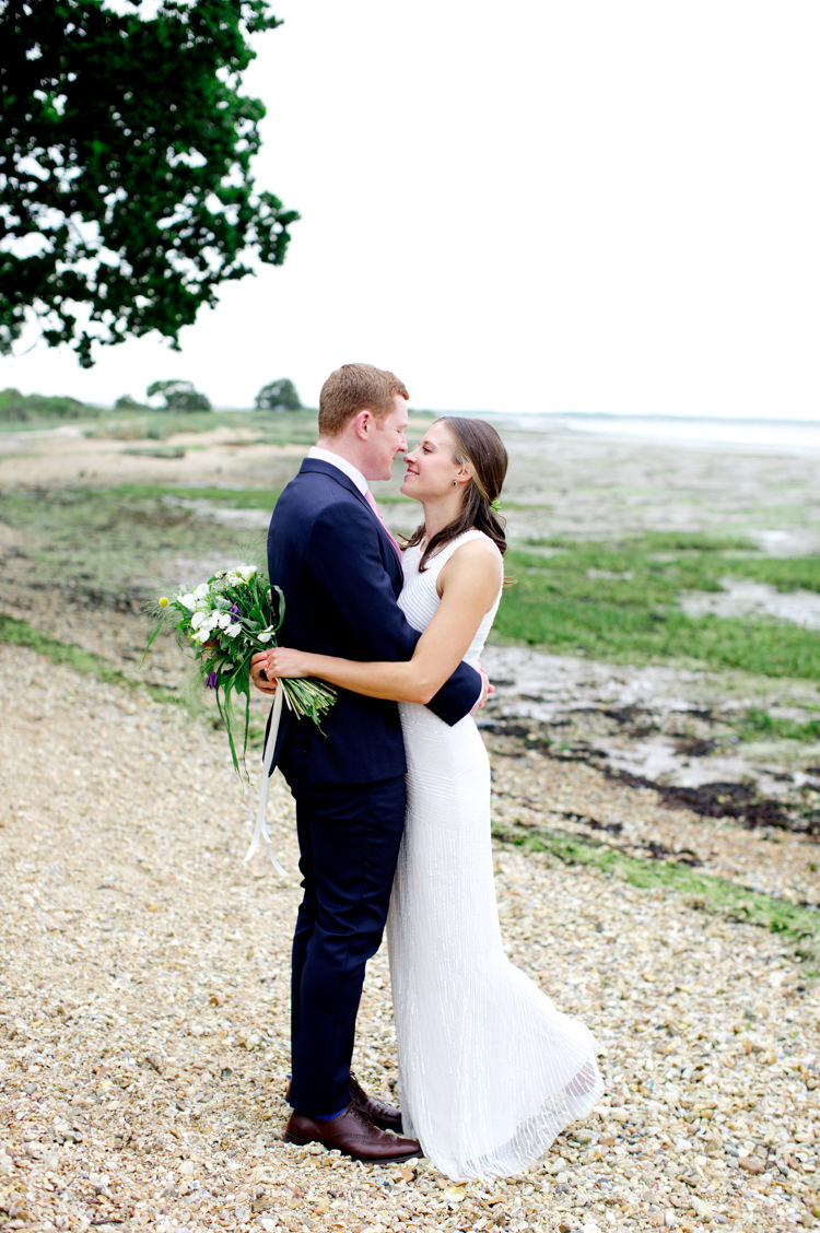 Blue Suit Groom Pink Tie Modern Simple Colourful Garden Wedding http://www.helencawte.com/