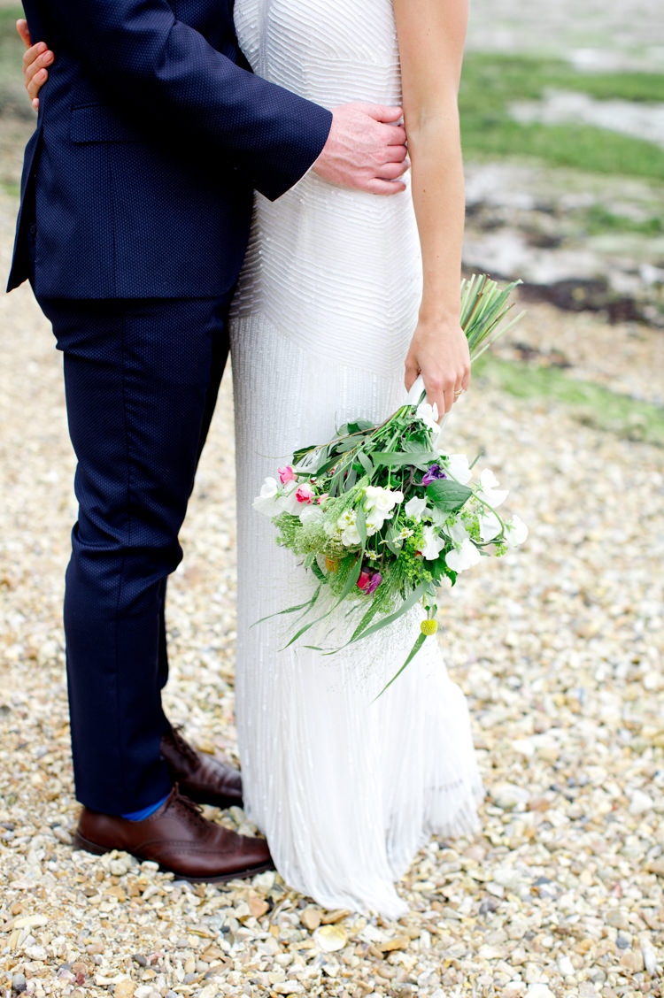 High Neck Dress Gown Bride Bridal Shift Beaded Modern Simple Colourful Garden Wedding http://www.helencawte.com/