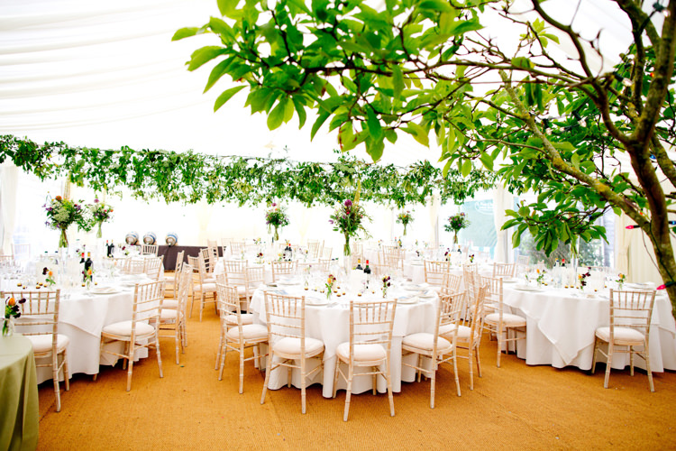 Marquee Greenery Flowers Foliage Decoration Trees Modern Simple Colourful Garden Wedding http://www.helencawte.com/