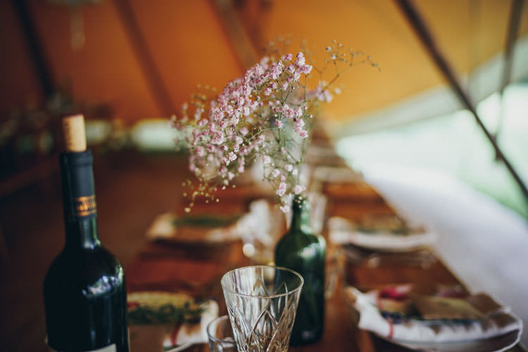 Bottle Flowers Tables Colourful Outdoor Tipi Wedding Tekels Park Surrey https://grahamnixon.com/
