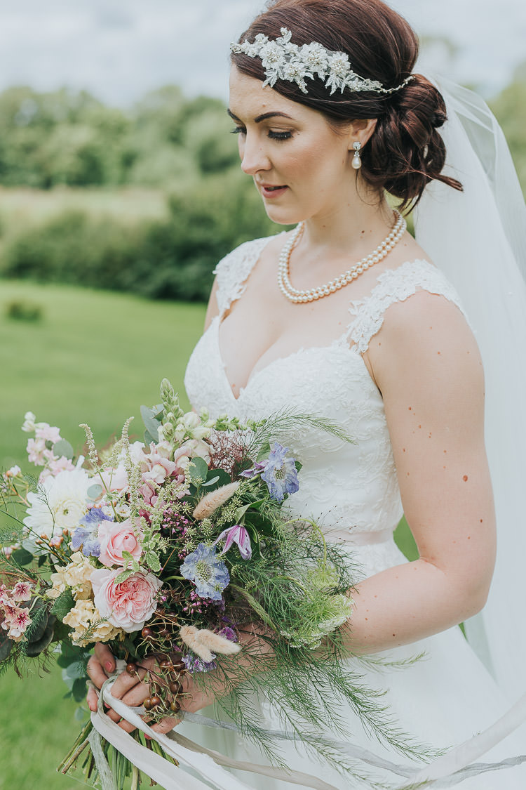 Hair Make Up Bride Bridal Non-Traditional Country Party Barn Wedding Yorkshire http://www.lauracalderwood.co.uk/