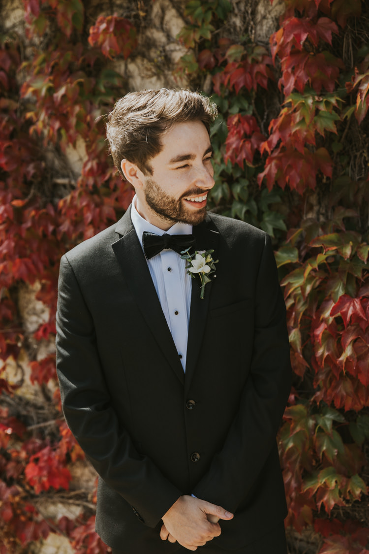Black Suits Bow Ties Velvet Tuxedos Groom Alternative Vintage 1950s Knighton House Wedding Dorset http://www.paulunderhill.com/