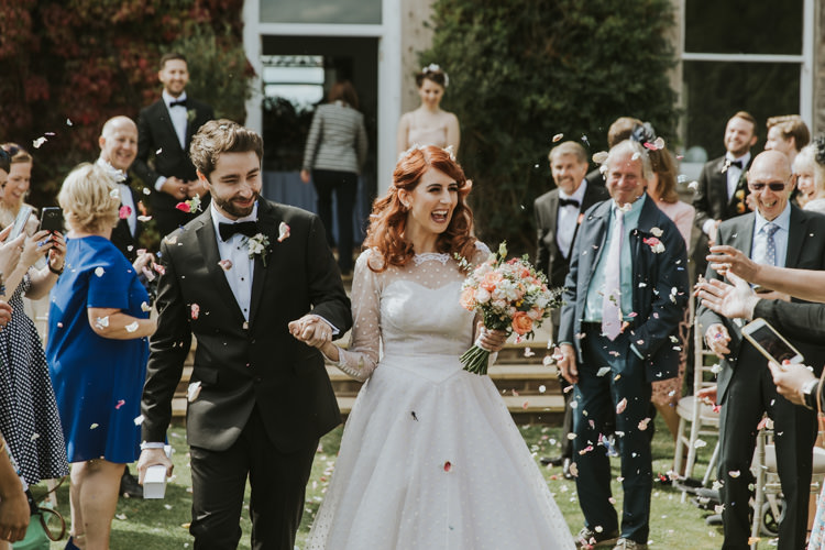 Confetti Throw Alternative Vintage 1950s Knighton House Wedding Dorset http://www.paulunderhill.com/