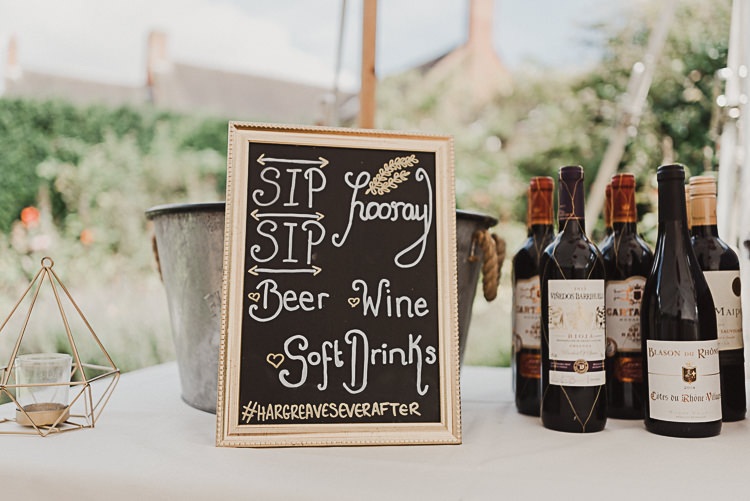 Bar Sign Sip Sip Hooray Instagram Hashtag Chalk Board Magical Marquee Summer Alveston Pastures Farm Wedding https://willpatrickweddings.com/