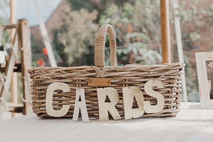 Bunting Cards Basket Magical Marquee Summer Alveston Pastures Farm Wedding https://willpatrickweddings.com/