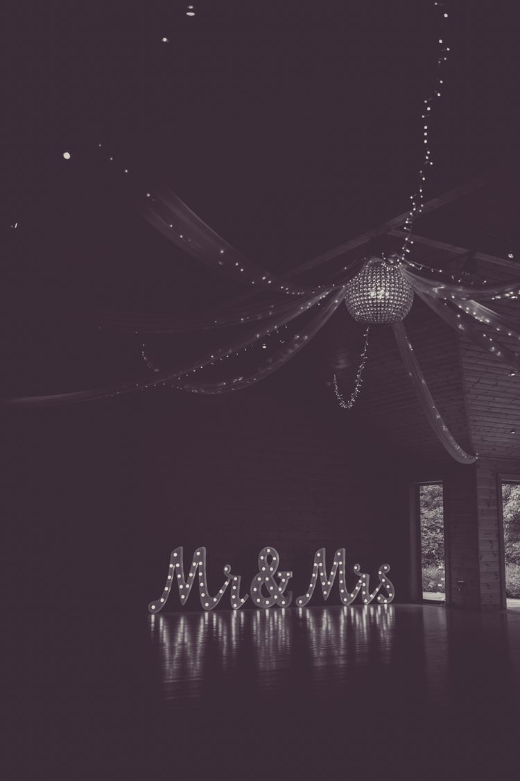 Lighting Lights Fairy Fabric Disco Ball Letters Dancefloor Greenery White Contemporary Wedding Styal Lodge Cheshire http://hayleybaxterphotography.com/