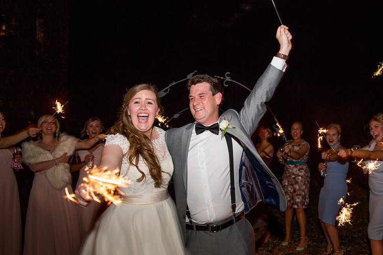 Sparklers Rustic Autumn Blush Pink Gold Wedding Narborough Hall Gardens Norfolk http://katherineashdown.co.uk/
