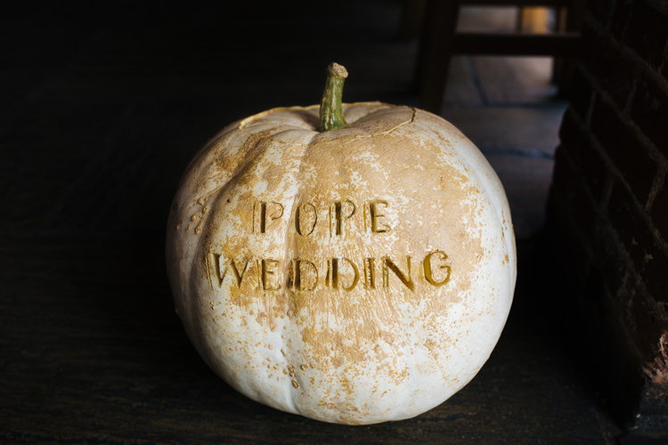 Pumpkin Autumn Packington Moor Wedding Staffordshire Farm Barn Burgundy http://kathrynedwardsphotography.com/