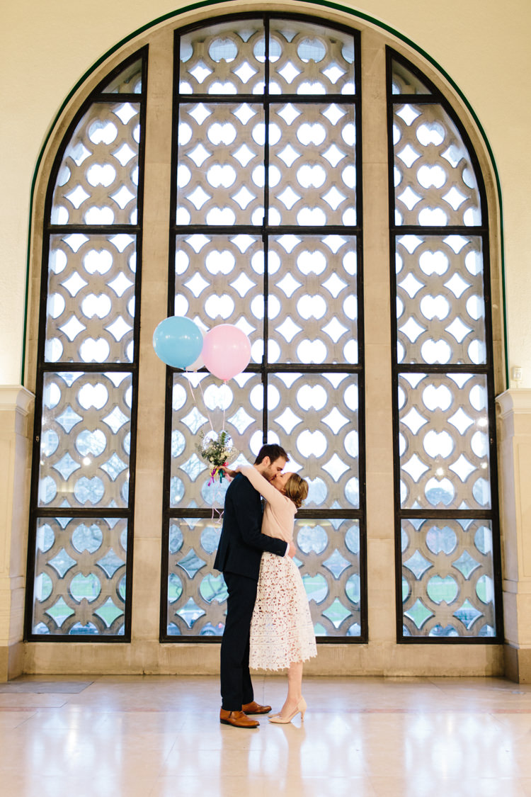 Cardigan Self-portrait Azaelea Dress Bride Bridal Helium Balloons Alternative Rainbow Fun Loving Budget Wedding Hanger Farm Arts Centre Southampton https://www.nicolastreaderphotography.co.uk/