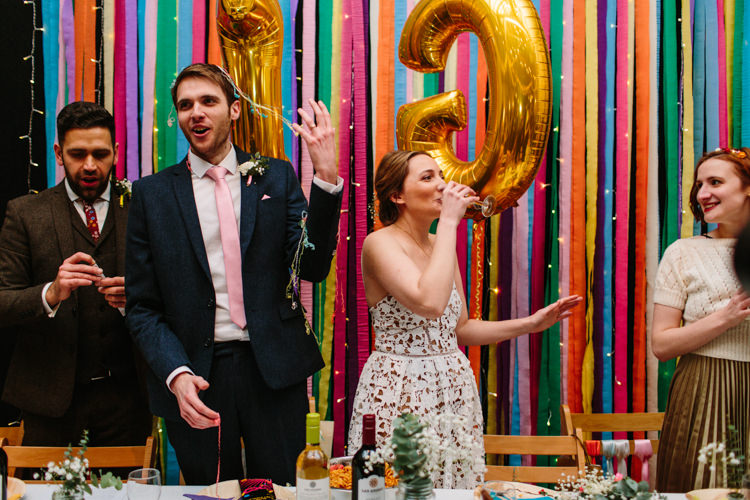 Alternative Rainbow Fun Loving Budget Wedding Hanger Farm Arts Centre Southampton https://www.nicolastreaderphotography.co.uk/