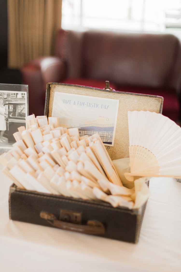 Fans Suitcase Vintage 1930s Wedding Worthing Pier West Sussex https://clairemacintyre.com/