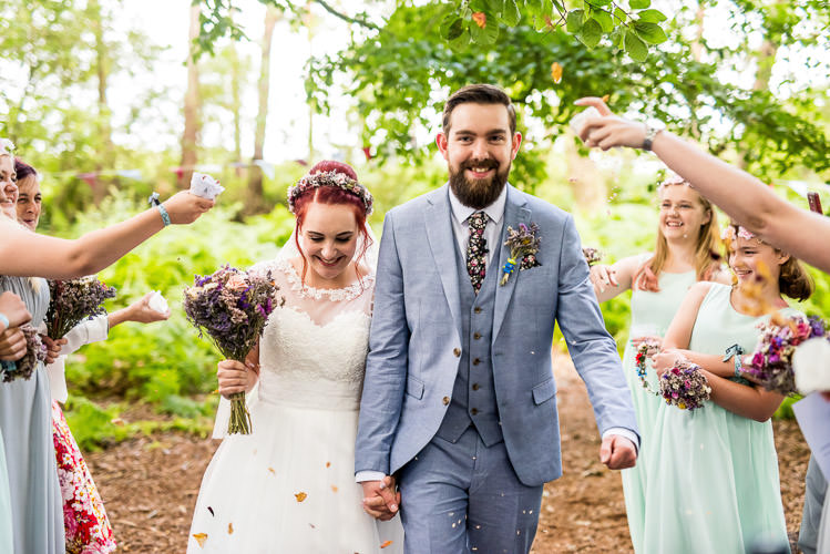 Confetti Throw Mismatched Colourful Wildflower Meadow Wedding Hush Venues Norfolk http://lighteningphotography.co.uk/