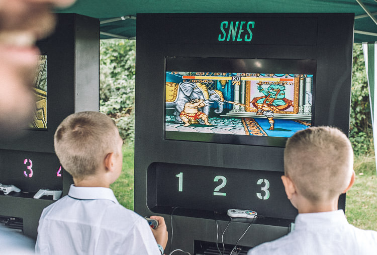 Retro Video Games Mismatched Colourful Wildflower Meadow Wedding Hush Venues Norfolk http://lighteningphotography.co.uk/