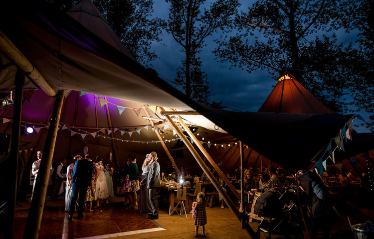 Tipi Lighting Bunting Mismatched Colourful Wildflower Meadow Wedding Hush Venues Norfolk http://lighteningphotography.co.uk/