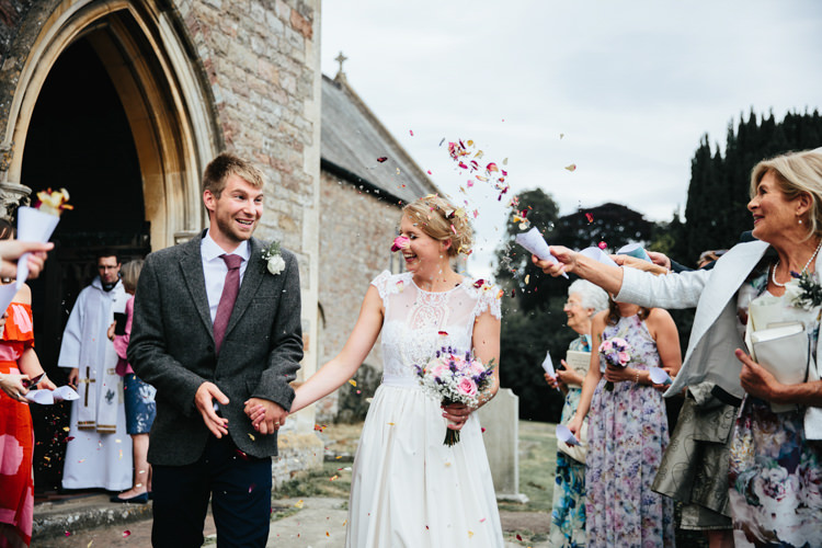 Katya Katya Shehurina Dress Cap Sleeve Lace Overlay Bouquet Wild Flowers Tweed Jacket Chinos Mismatched Groom Confetti Relaxed Natural Local Country Marquee Wedding http://francescahillphotography.com/