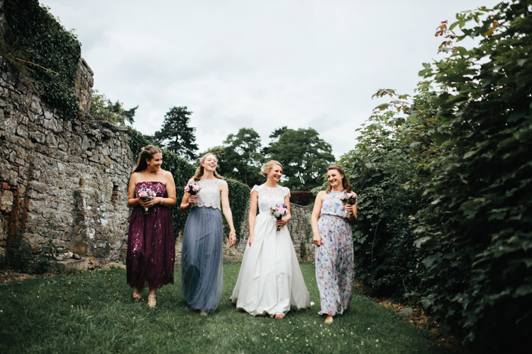 Katya Katya Shehurina Dress Cap Sleeve Lace Overlay Bouquet Wild Flowers Floral Mismatched Bridesmaids Relaxed Natural Local Country Marquee Wedding http://francescahillphotography.com/