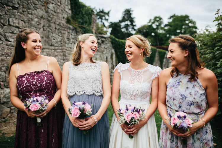 Katya Katya Shehurina Dress Cap Sleeve Lace Overlay Bouquet Wild Flowers Floral Mismatched Bridesmaids Relaxed Natural Local Country Marquee Wedding http://francescahillphotography.com/