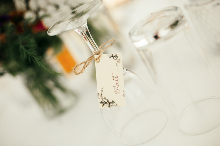 Place Card Name Tag Calligraphy Relaxed Natural Local Country Marquee Wedding http://francescahillphotography.com/