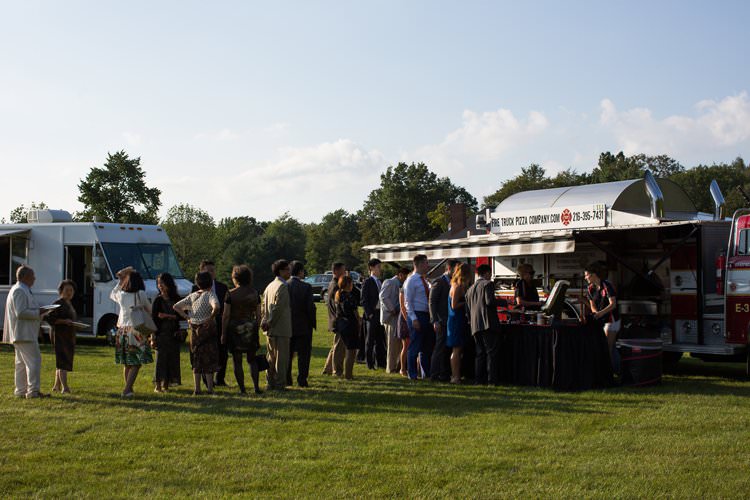 Outdoor Summer Field Rustic Marquee Tipi Tent Wood Greenery Street Food Pizza | Black Tie Carnival Wedding Hot Air Balloon http://www.makingthemoment.com/