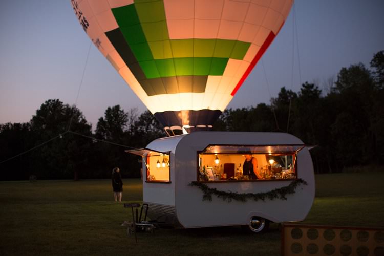 Outdoor Summer Field Rustic Marquee Tipi Tent Street Food | Black Tie Carnival Wedding Hot Air Balloon http://www.makingthemoment.com/