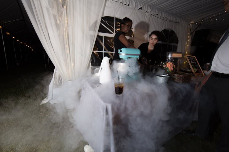 Outdoor Summer Field Rustic Marquee Tipi Tent Nitrogen Ice Cream | Black Tie Carnival Wedding Hot Air Balloon http://www.makingthemoment.com/