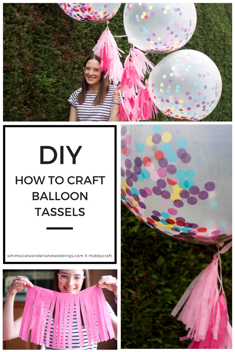 DIY Tissue Paper Tassels Balloons Giant Wedding Tutorial How To Confetti Helium